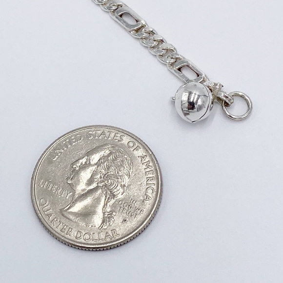 Vintage Sterling Silver Bracelet With A Bell - Picture 5 of 8